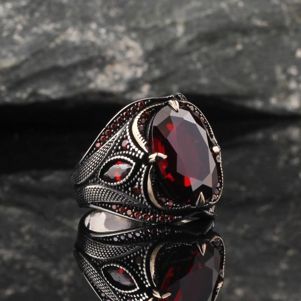 TEMU 1pc Punk Men Ring, Suitable For Valentine's Day, Vacation, Commuting, Dating, Party, Weddings, Engagements, Suitable For Husband, Fathers'