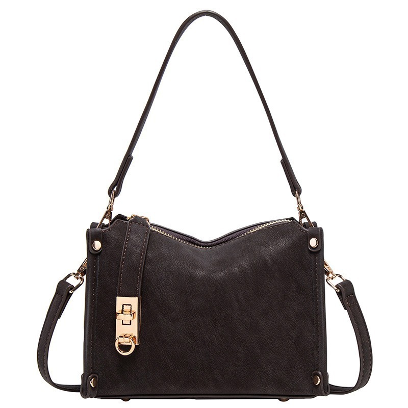 Retro Cowhide Texture Crossbody Bag For Women Casual Tote Bag_voghion.com