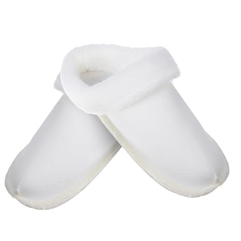 TEMU 1 Pair Removable Fuzzy Fleece Shoe Inserts For Clogs, Winter Soft Plush Foot Liner Insoles, Warm Comfortable Slipper Inner Lining Replacement,