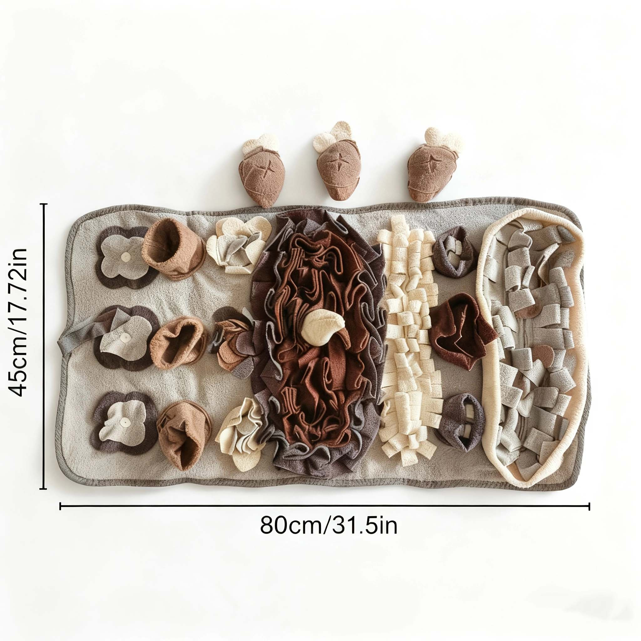 TEMU Tappetino per snuffare per cani di taglia grande " X 17.72" - Blu/Grigio, lavabile e resistente, per allenamento a lenta alimentazione, puzzle