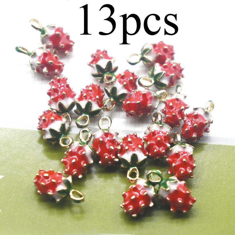 Image of 13pcs Handmade Alloy Drip Oil 3d Pendant Additions Materials, Shoe Additions, Creative Cute And Niche Handmade, Mobile Phone Jewelry Pendant, Clothing Zipper Additions