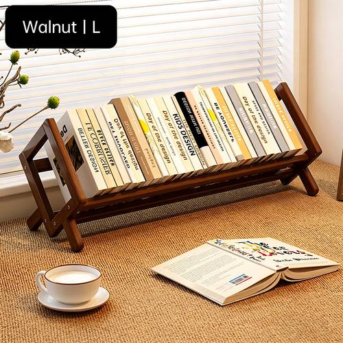 minimalistisches nordisches bambus-schreibtisch-bücherregal, stilvoller a-rahmen-zeitschriftenhalter für den tisch, bücherständer in natürlichem holzton für , büro, schlafzimmer, arbeitszimmer, leichter & langlebiger schreibtisch-organizer