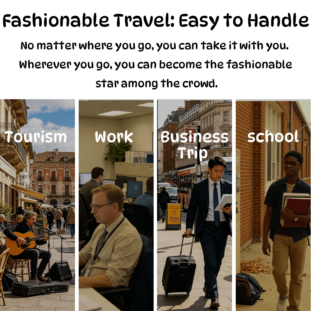 Spacious Lightweight Laptop Bag with Customizable Text