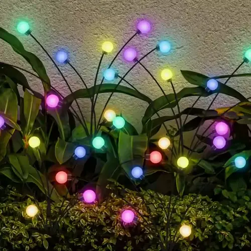 solar powered lights with 8 for lawn patio outdoor decor ideal for christmas halloween more