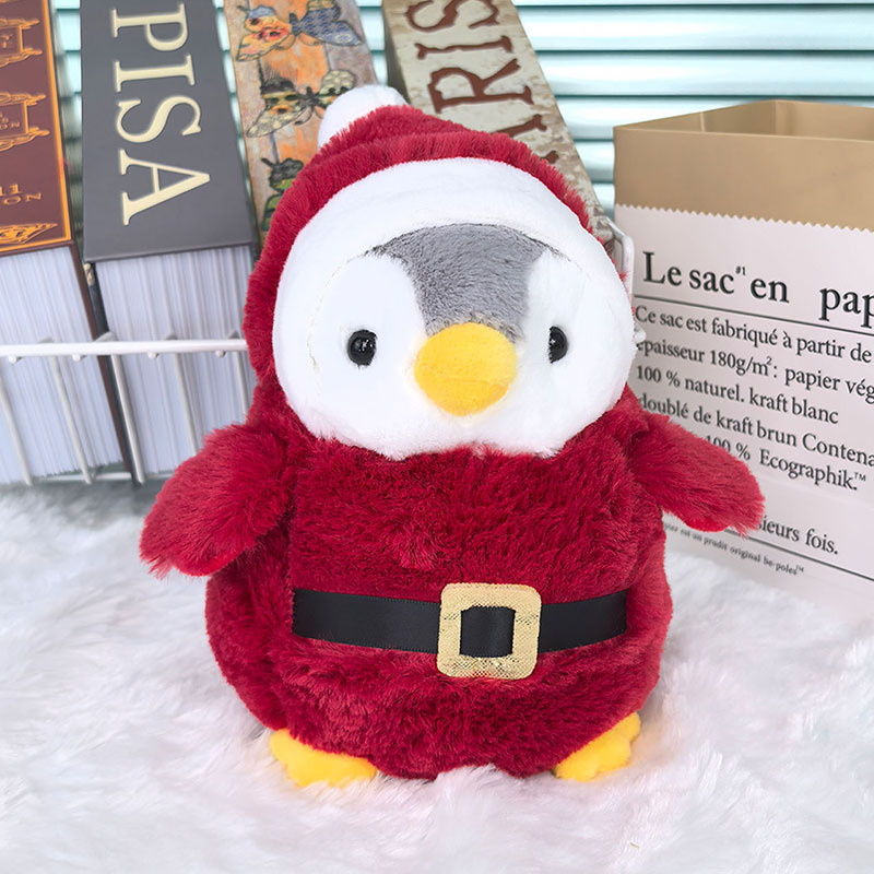 

Festive Plush Toy - Soft Polyester, Christmas , Christmas, Red, Penguin, Plush Toy