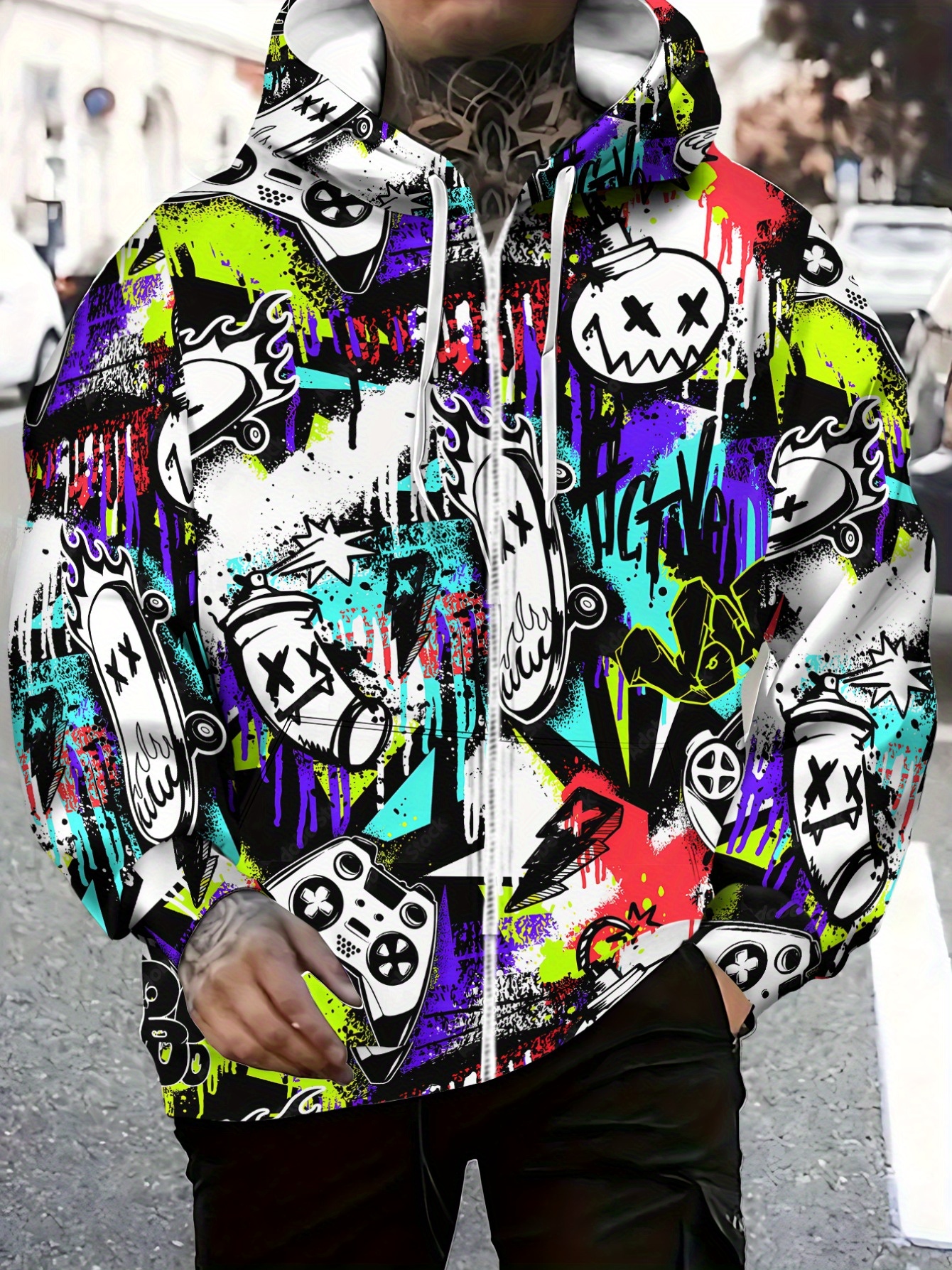 graffiti hoodies sold on Temu United States