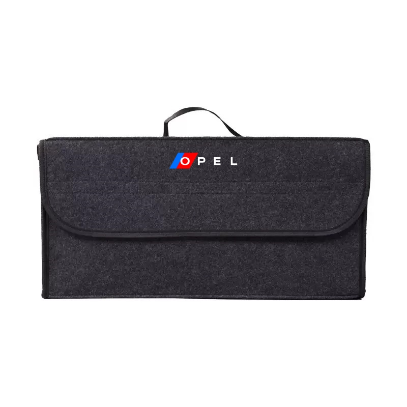 TEMU Color Blocking Design Car Trunk Felt Folding Storage Bag/car Seat Backrest Back Travel Storage Bag/folding Charging Gun Storage/storage Storage