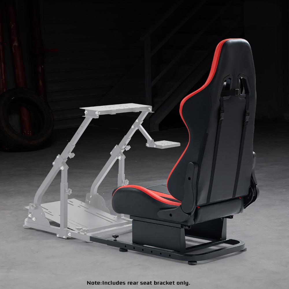 Image of Zootopo Racing Rear Seat Stand With Leather Gaming Chair For Steering Wheel Mount To Expand Into Race Simulator Cockpit Fit For Logitech, , , G29