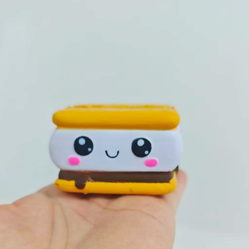 Image of 1pc Realistic Cookie Squishies Slow-rebound Cookie Squeeze Toy Cute Squeeze Toy For Halloween, Christmas, And New Year's Parties Fun Stress-relief Toy