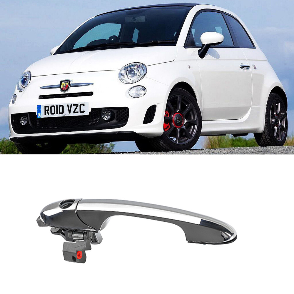 Image of Glossy Chrome Part For The For Fiat 500 And Models From 2007