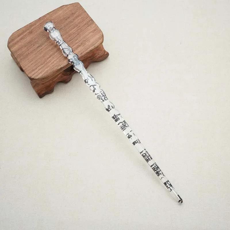 Random 5 New Ink Gray Hairpins, Literary Style Hair Accessories