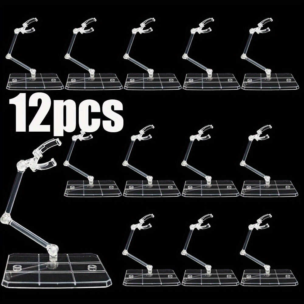 Supporto Per Action Figure Universale – 12 Pezzi, Base E Aste Regolabili Per Gundam 1/144, SHFiguarts E Modelli Umanoidi - 3