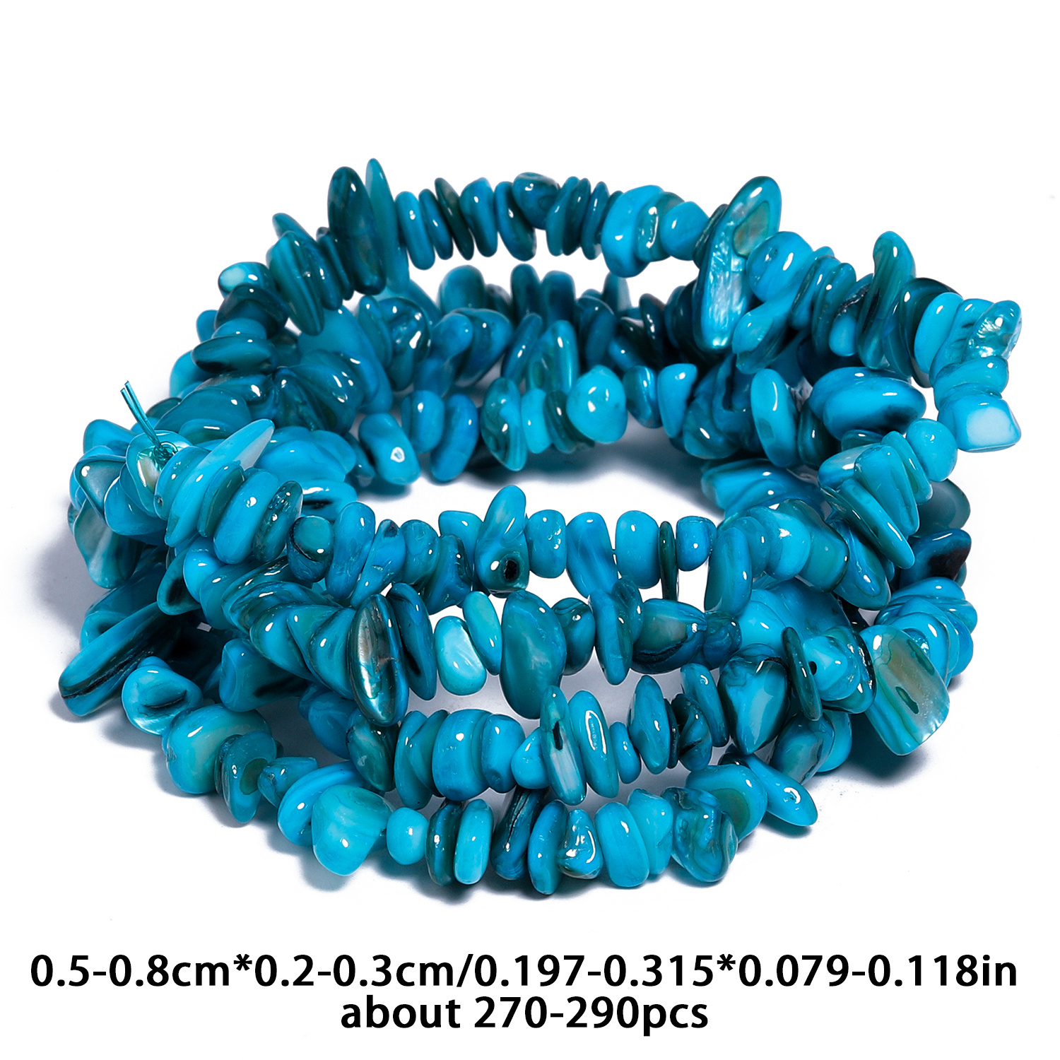 Naturally Shaped Crushed Stone Beads for Jewelry Making