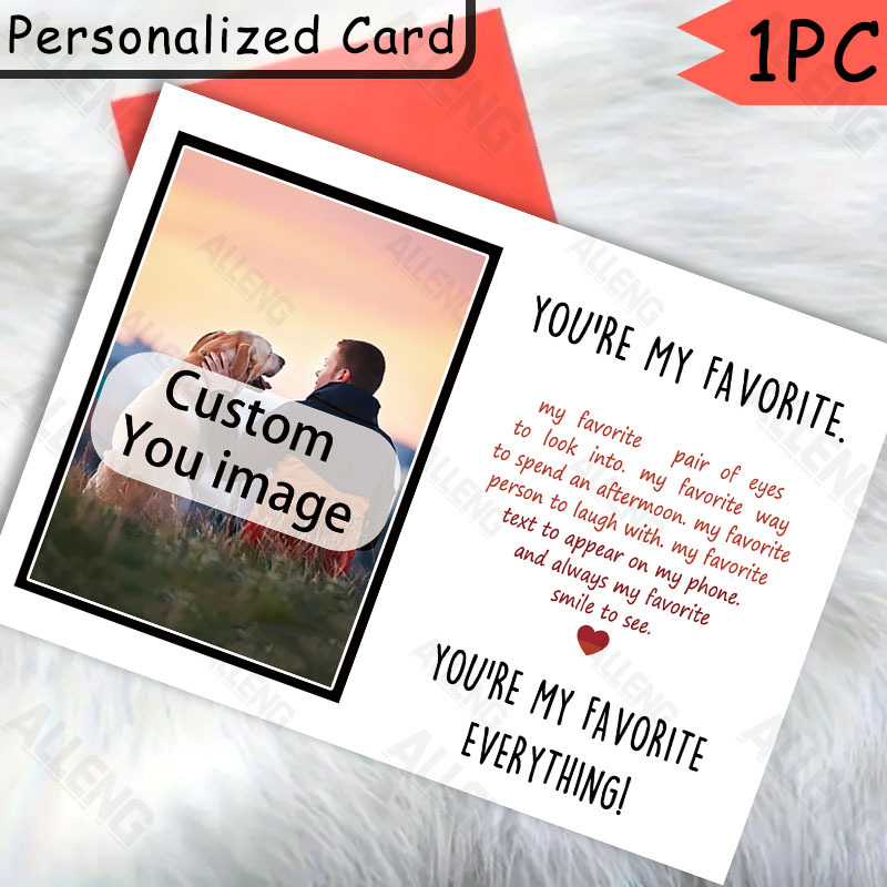 

Customizable Alleng Romantic Anniversary Card With Tiger - "you're " Personalized Love Greeting For Him, Her, Boyfriend, Girlfriend, Husband, Wife - Ideal For Birthdays & Valentine's Day,