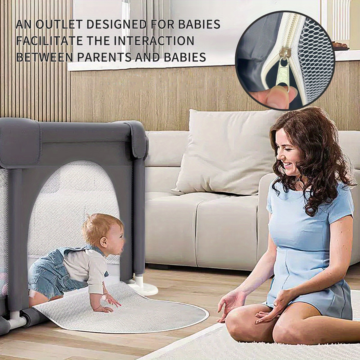 Baby mesh play yard product photo