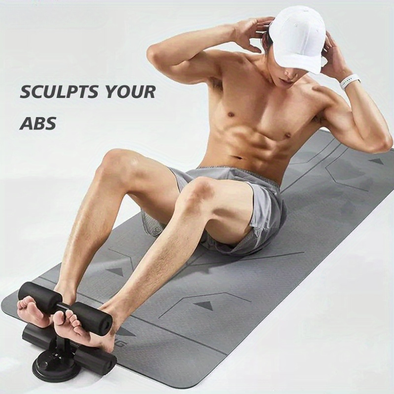 Black Home Bar-abdominal Exercise Equipment With Tripod And Suction Cup Anchor, Fitness Artifact, Stable Without Shaking