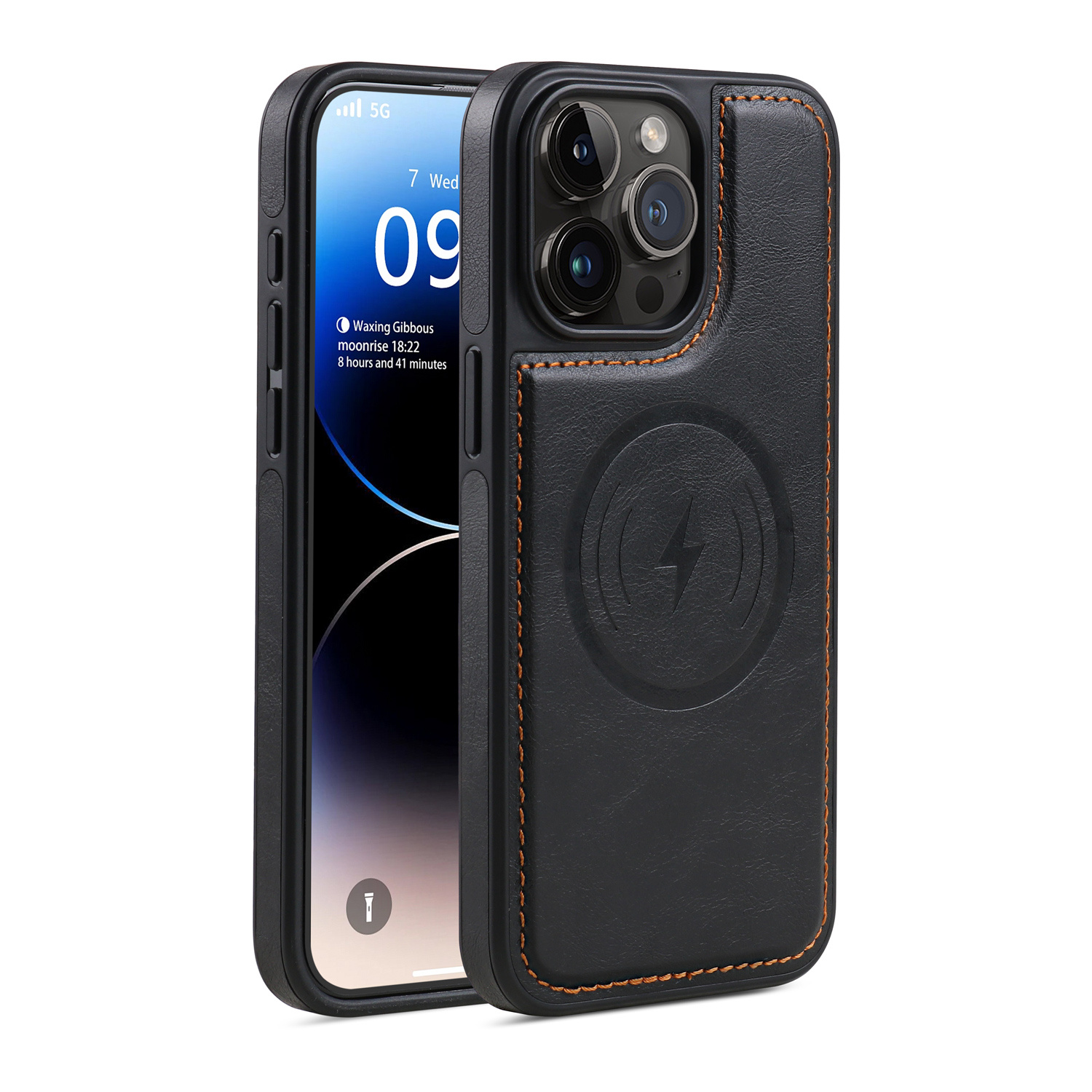 TEMU Phone Case - Chic And Minimalist Faux Leather Phone Cover For Iphone 16e, 11, 12, 13, 14, And 15, Featuring A Unisex Design