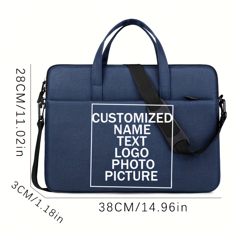 Customized Laptop Bag with Personalized Name and Logo Printing
