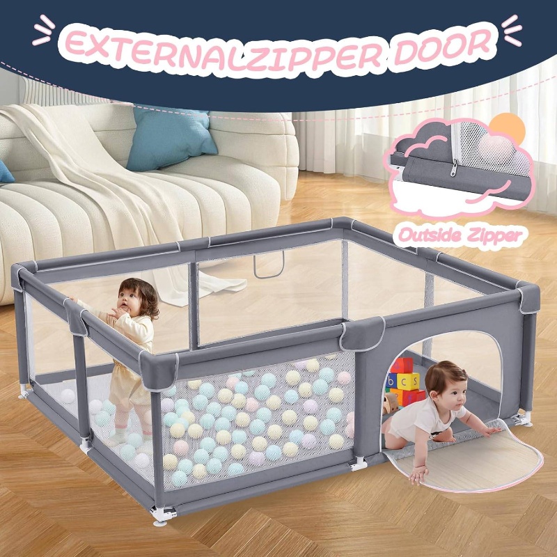 Microfiber Safety Playpen Image 5