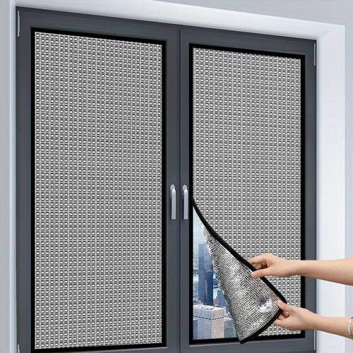 window sunscreen thermal insulation and shading film to protect privacy convenient and removable at sunscreen no punching sun room household glass sunscreen aluminum film shading