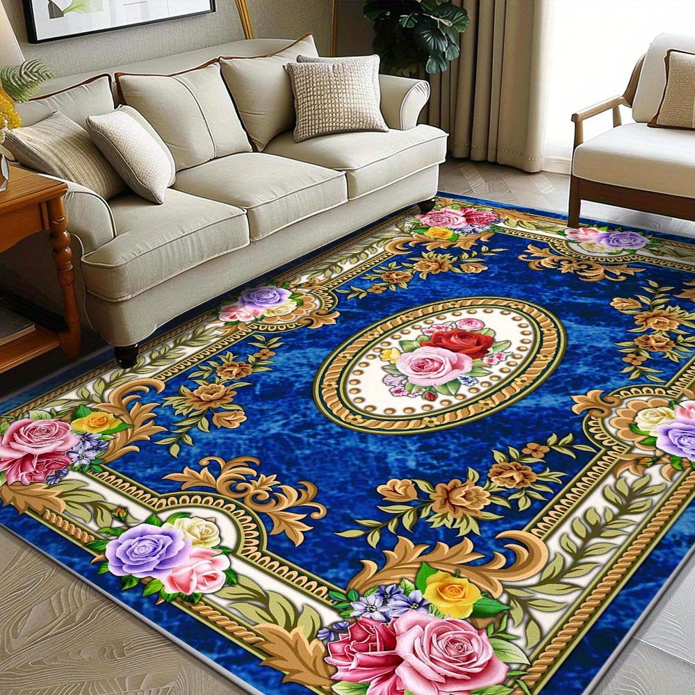 TEMU Velvet 800g/sqm High-end Design Retro Mat And High- Unique Charm To Your Home Come Shop Decorative Low-pile Washable Super Soft Lightweight