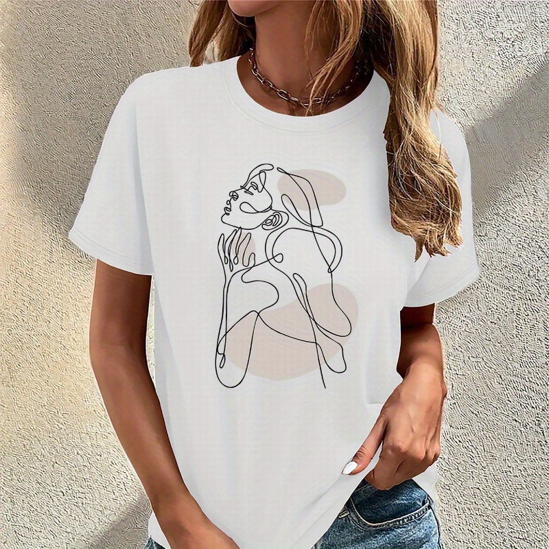 Dames T-shirt korte mouwen met print - damestops zomer elegant - basic T-shirt bedrukt ronde hals katoen casual korte mouwen blouse tops los sportshirt comfortabele tuniek damesblouse zomertop Dames T-shirt korte mouwen met print - damestops zomer elegant - basic T-shirt bedrukt ronde hals katoen casual korte mouwen blouse tops los sportshirt comfortabele tuniek damesblouse zomertop