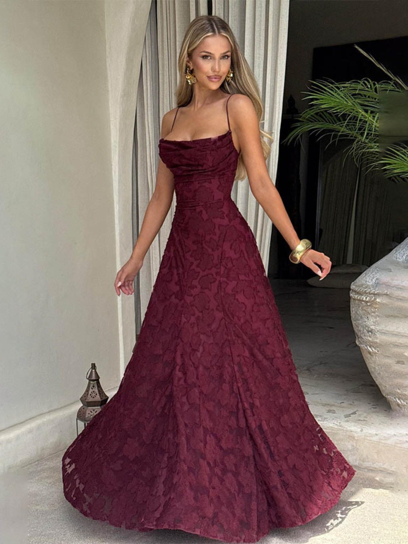 boujee formal dresses Tadashi Shoji Women's Pleated Off the Shoulder Mermaid Gown - Green