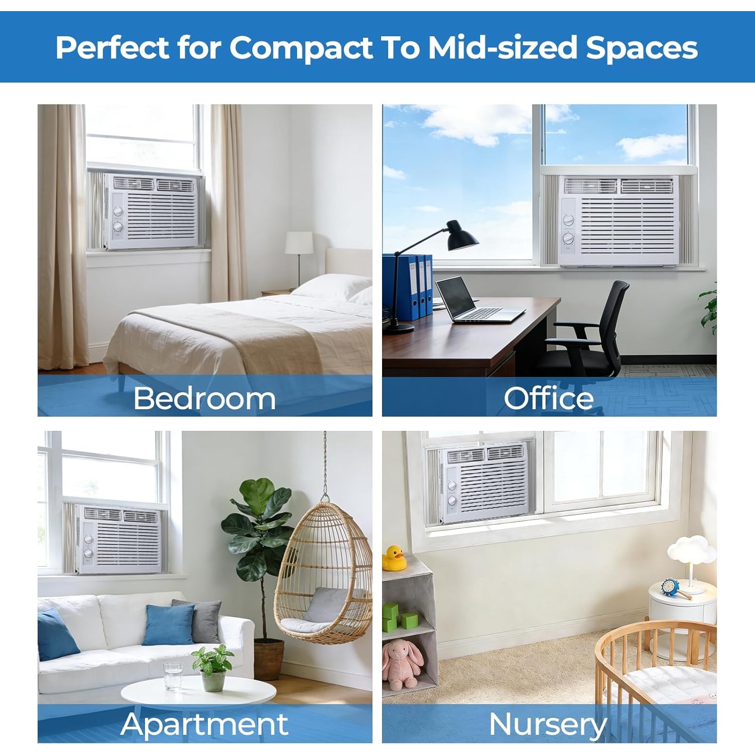 10000/5000 BTU Window Air Conditioner, Ultra Quiet Energy... product image 11