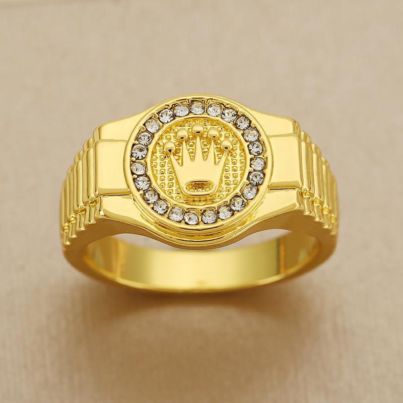 TEMU Fashion Rings, Rings, Golden Plated Rings, Classic Rings, Men's Rings, Wedding Rings, Crown Rings, Jewelry