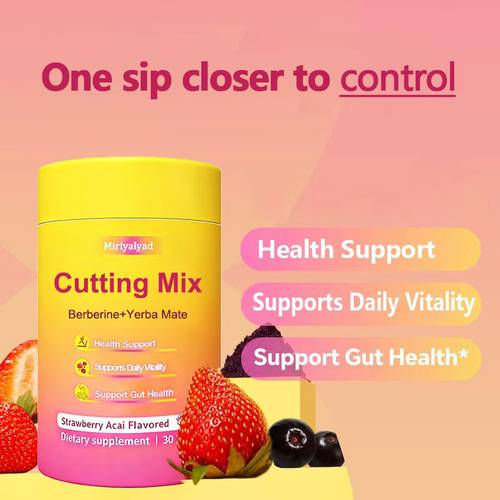 30 strawberry flavored sticks vegan cutting mix supplement with and yerba mate gluten free dairy free perfect family gift