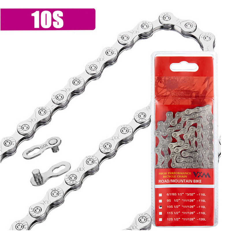 Vxm Bike Chain For Mountain Bikes And Racing Bikes X11/128" 10-speed 116 Links Dhl