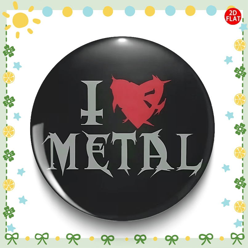 TEMU (2d Flat) Artistic Lettering Classic Fashion Brooch/pin/badge, For Jeans, Clothes, Backpacks And Hats, Suitable For Collecting Small Ornaments,