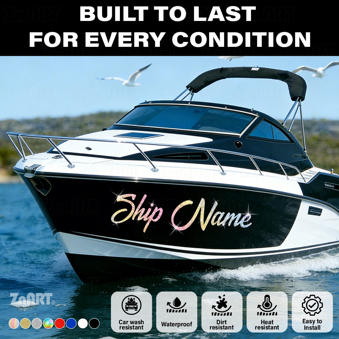 boat decal sold on Temu New Zealand
