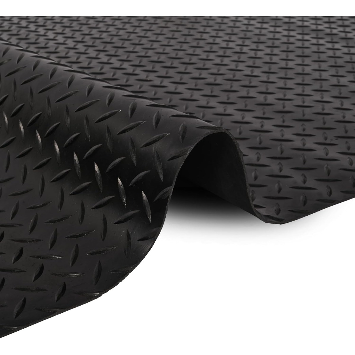 Image of Ybaymy Rubber Flooring Mat, Protective Mat For Garage Floors, Non-slip Rubber Runners, Anti-slip Rubber Mat (300cm X 100cm / 118.11in X 39.37in With A Design)