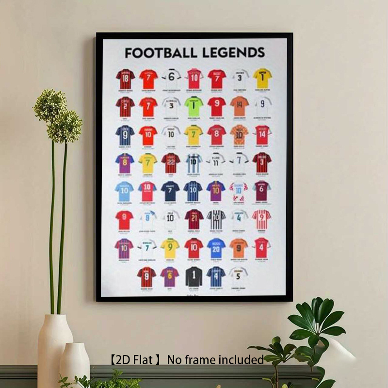 TEMU 2d Flat, Soccer Event 2026, Football/soccer Wall Poster - Frameless Suitable For Bedrooms, Offices, Living Rooms - / Suitable For Players And