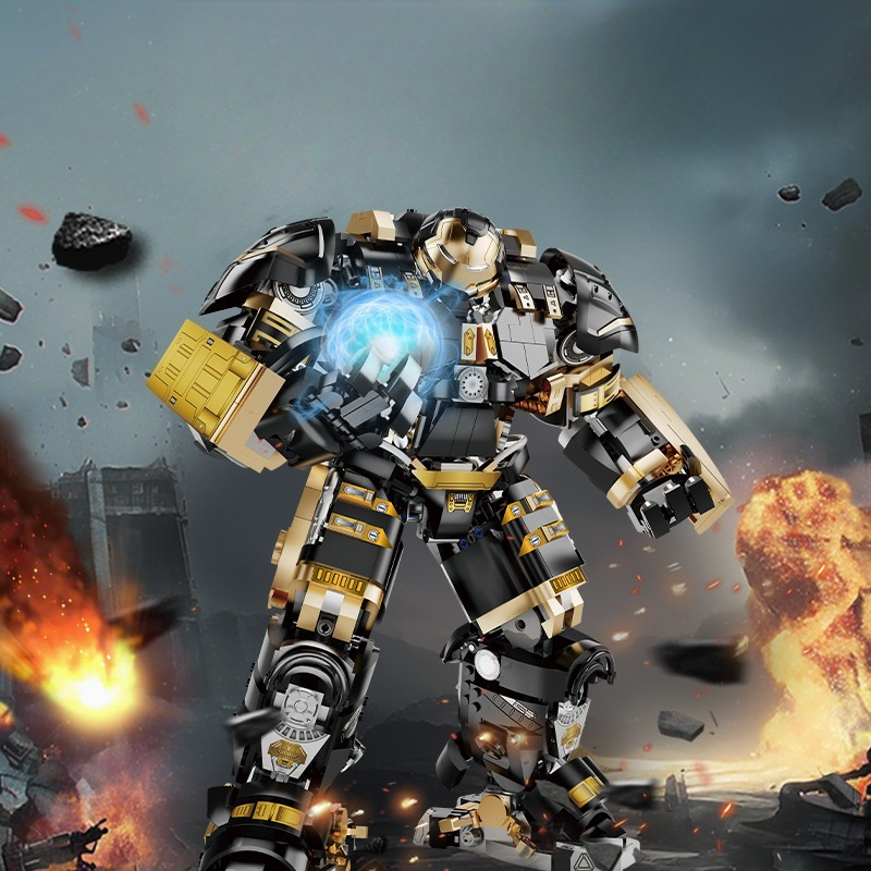 Golden Mecha Building Set, 2348pcs High-Difficulty Kit