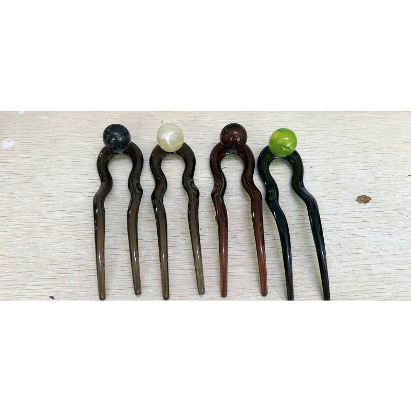 3pcs Retro U-shaped Round Bead Hairpin Hairpin | Women's Bun Hair Reel Tool, Fashionable Full Headgear Set - Single Clip Hairpin, High-end , A Must For , Commuting/ Dating/