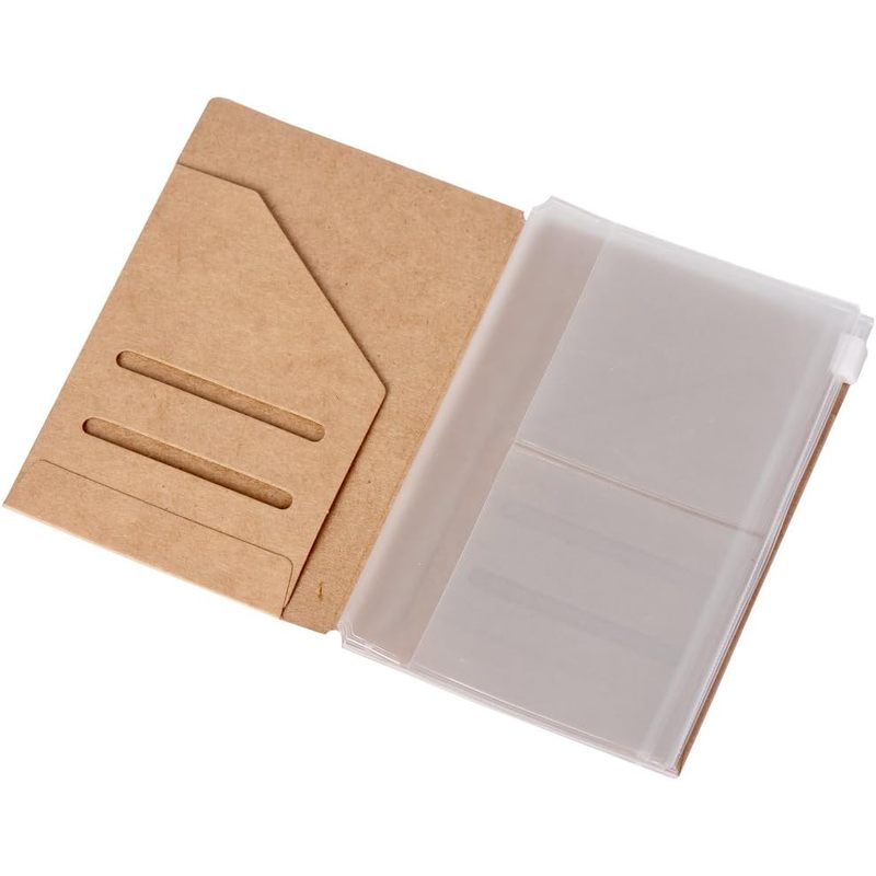 TEMU Zipper Case & Folder Refill Inserts For Passport Size Travelers Notebook, 3.5"x4.9"