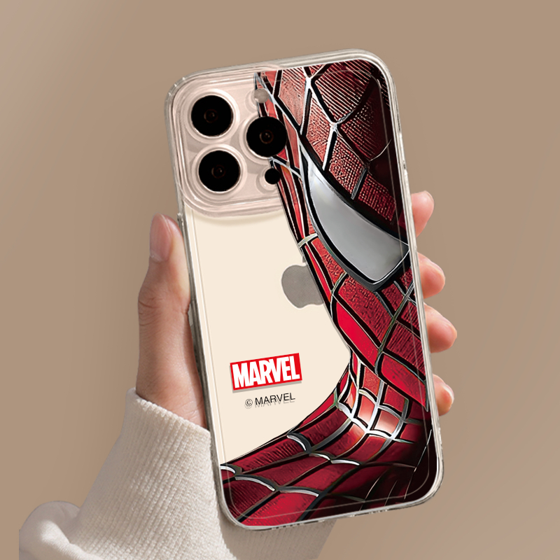 TEMU Coque de téléphone - coque de téléphone et personnalisée pour garçons de Marvel Spider-Man, adaptée pour Apple iPhone 16 /17 Pro/16