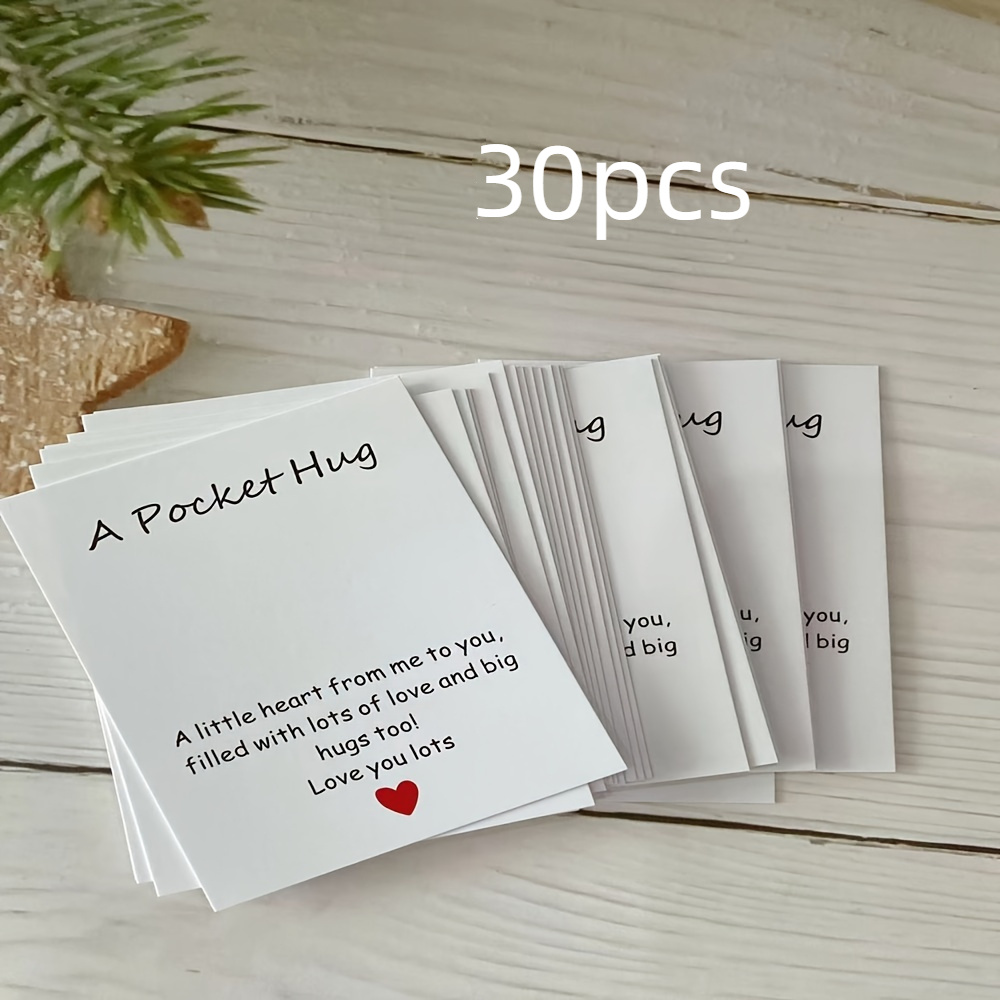 

30-pack Pocket Hug Cards - Multi- Greeting Cards For Birthdays, Thank , And - Ideal For Family, Friends, And Colleagues