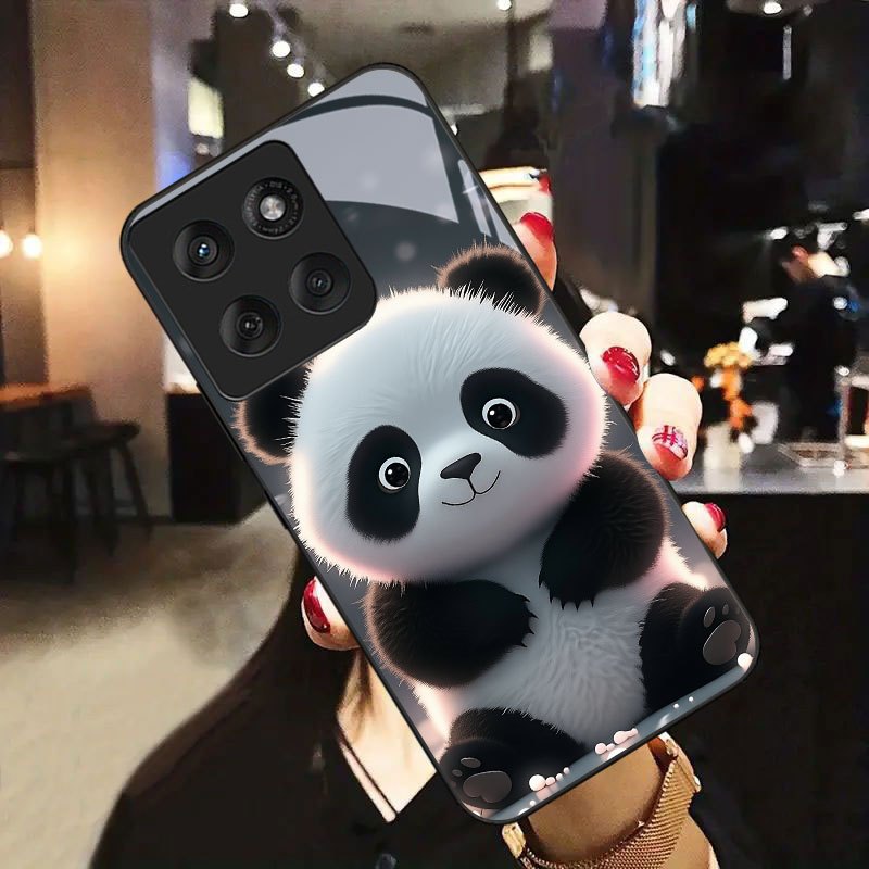 TEMU Cute Panda Pattern Phone Case Compatible With Motorola Edge 20 Lite/30 Pro/40 5g/50 Neo/50 Ultra/60 Fusion/g Power (2022)/g14/g24 4g/g04s/g24