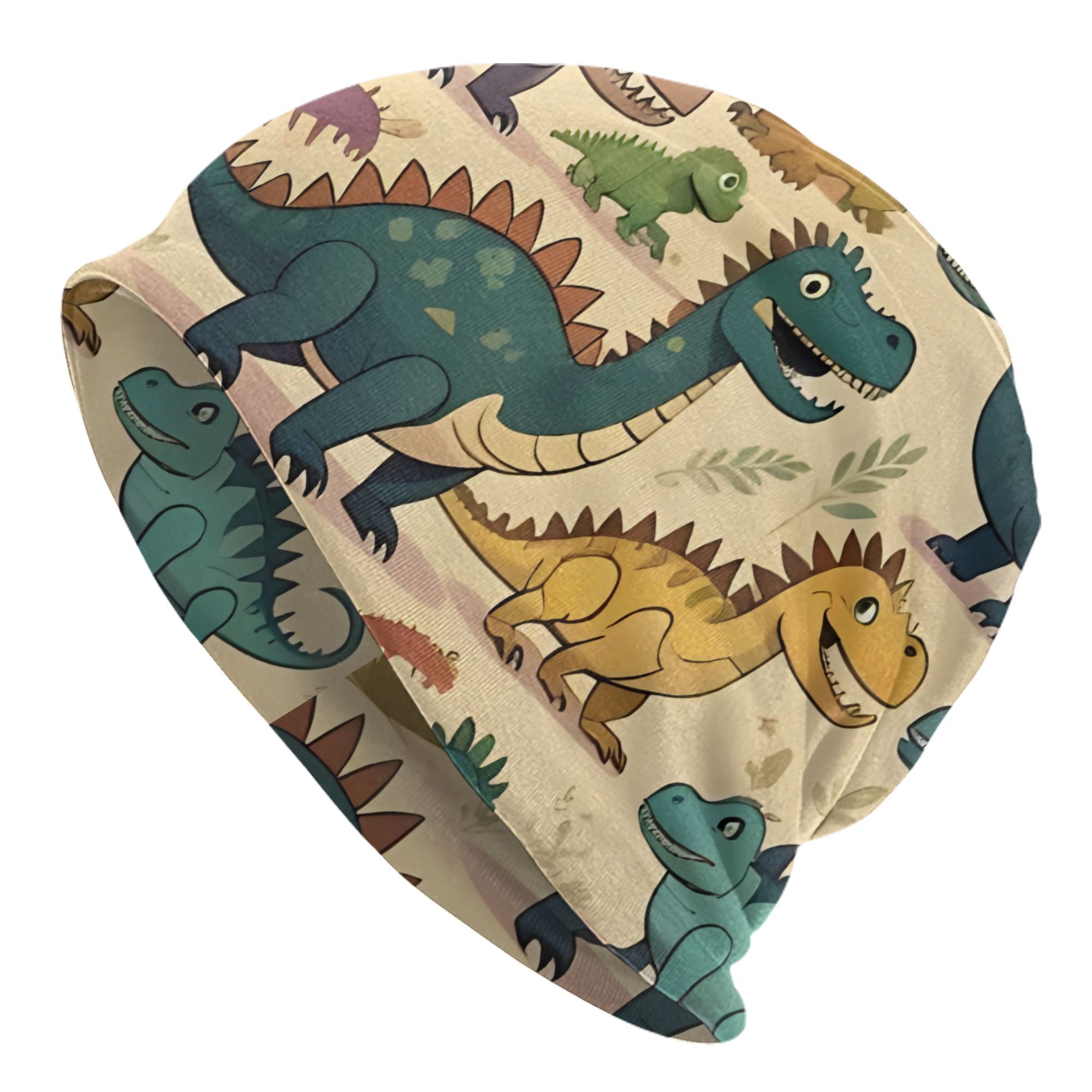 E-shop Dinosaurier-Beanie-Mützen – Modische Bonnette – Unisex Weiche Hüte