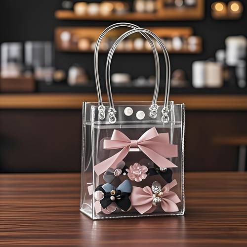 20 heavy duty transparent pvc reusable gift bags anti stain large capacity with white loop handles ideal for weddings birthdays christmas candy business events and holiday gifts non paper