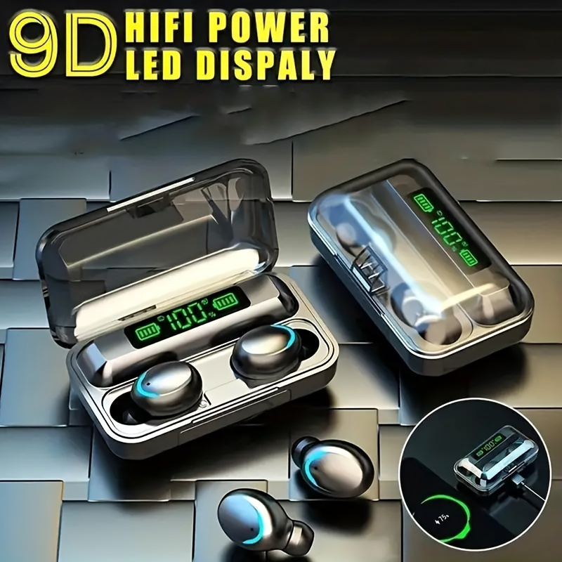 TWS Wireless Earbuds with Hi-Fi Stereo Sound, Waterproof Design, And Built-In Microphone for Sports