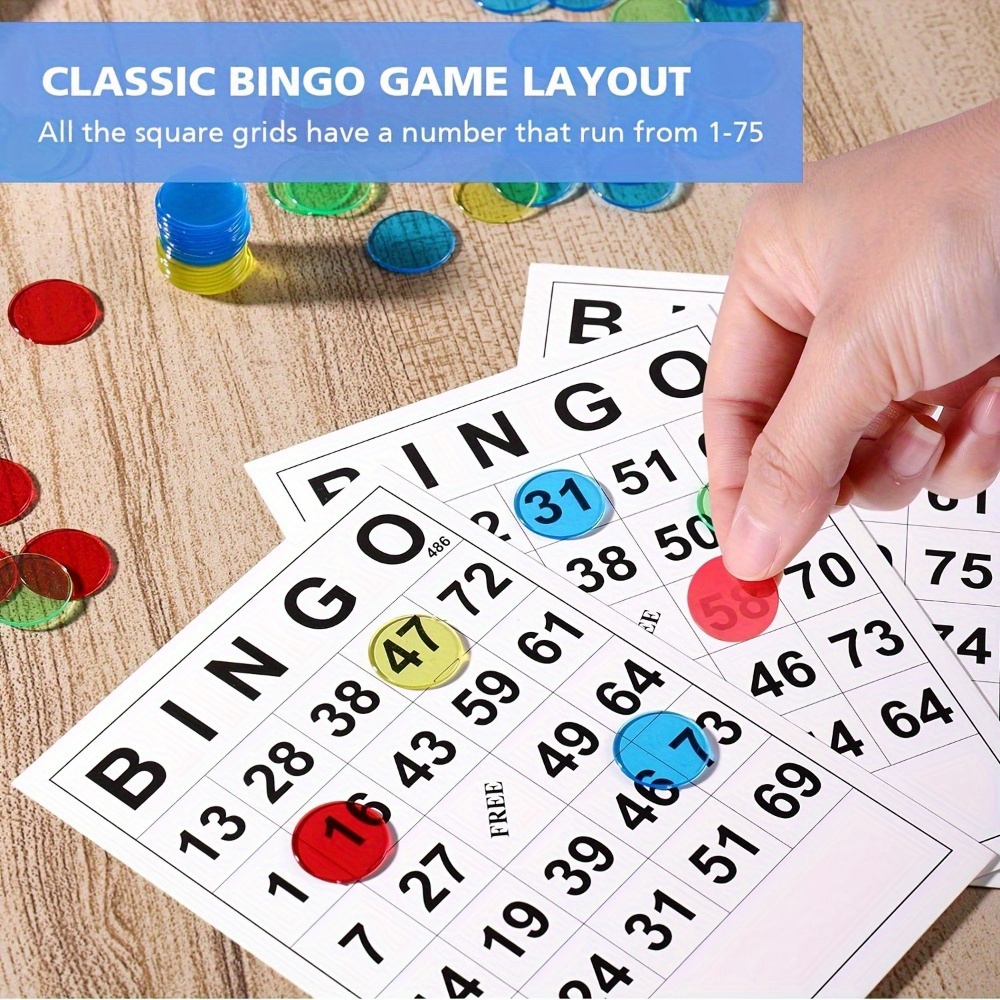 Classic Bingo Game Cards Set