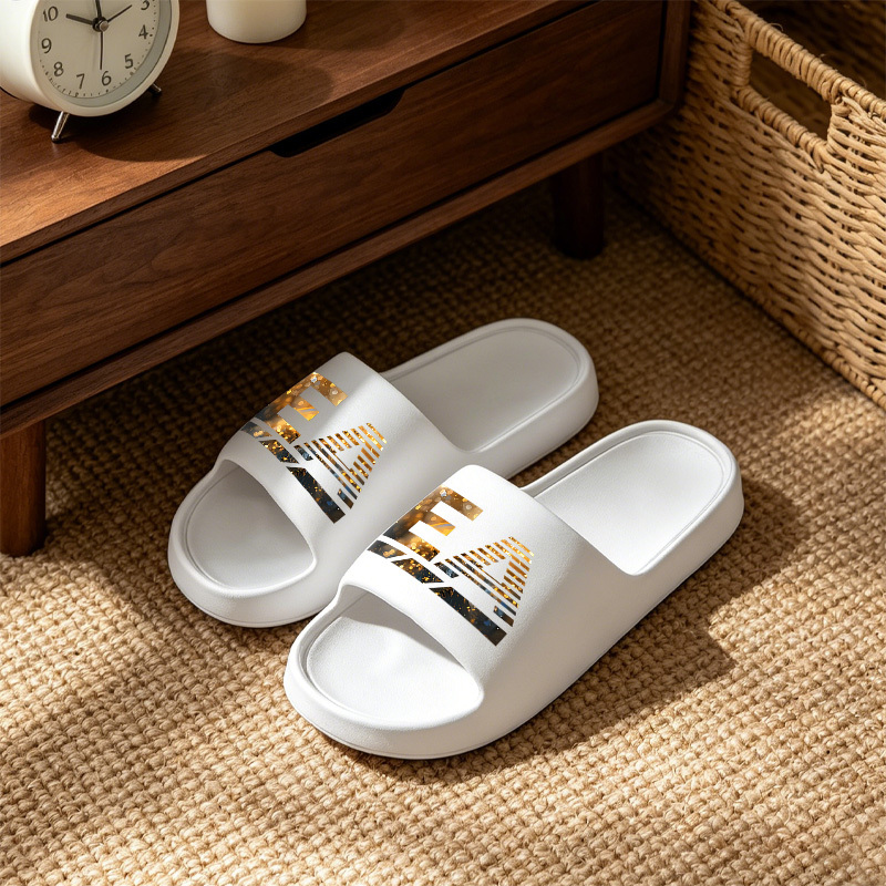 TEMU 1 Pair Printed Indoor And Outdoor Slippers, Plus-size Slippers, Dormitory Slippers, Hotel Slippers, Bathroom Slippers, Suitable For Occasions