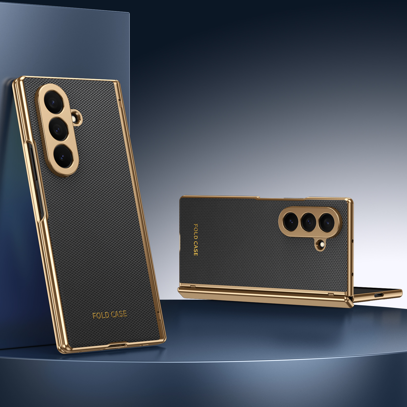 Coque de téléphone - Coque de téléphone TPU tout-en-un avec protection de charnière, convient pour Samsung Z Fold7 Fold6 Fold5 Fold4 Fold3, coque de téléphone pliante d'affaires, &Cadeau pour papa&Cadeau pour papa&Accessoires de téléphone portable