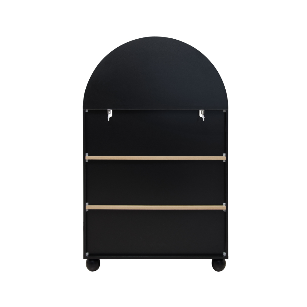 45.67' Tall Arched Bookshelf, 4 Tier Arched Bookcase, Modern Farmhouse Open Display Tall Bookcase for Bedroom, Home Office, Bedroom