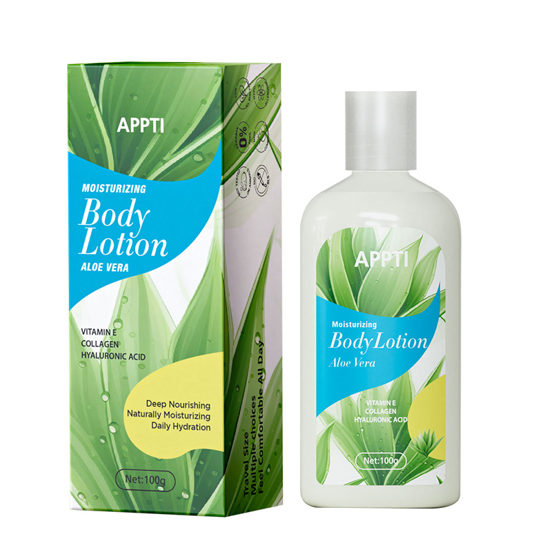 TEMU Appti Aloe Vera Hydrating Body Lotion Enriched With Vitamin E, Collagen, And Hyaluronic Acid, Provides Moisture For Dry And Rough Skin. Its