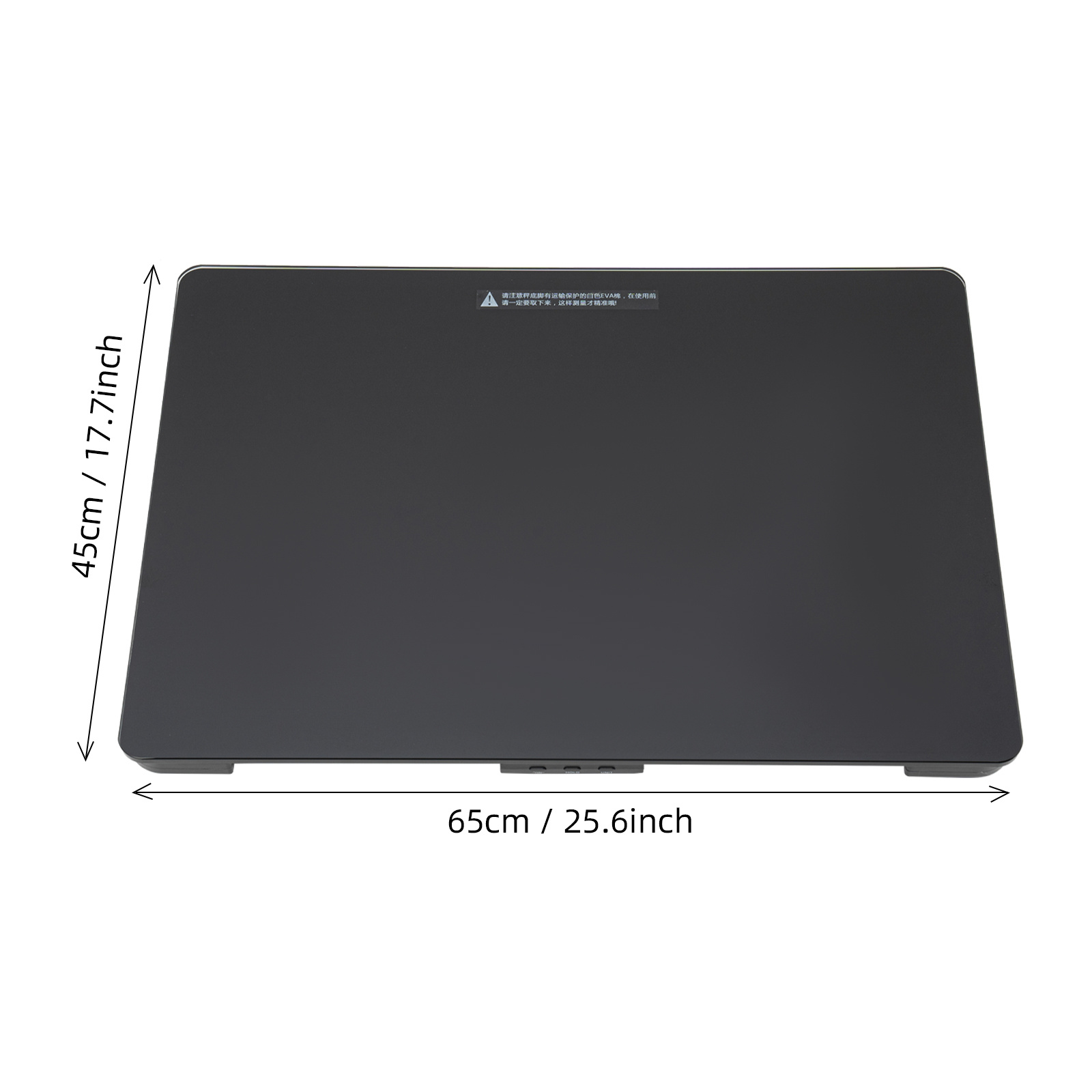 TEMU Black Mechanical Pet Scale Tempered Glass Construction 2.2-220 Lbs Capacity 25.6 X 17.7 Inch Dimensions Floor-standing Design Suitable For Home